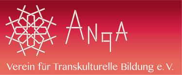 Das Bild zeigt das Logo des Kooperationspartners des interreligiösen Projekts mit Bild und der Aufschrift „Anqa, Verein für Transkulturelle Bildung e.V.“.