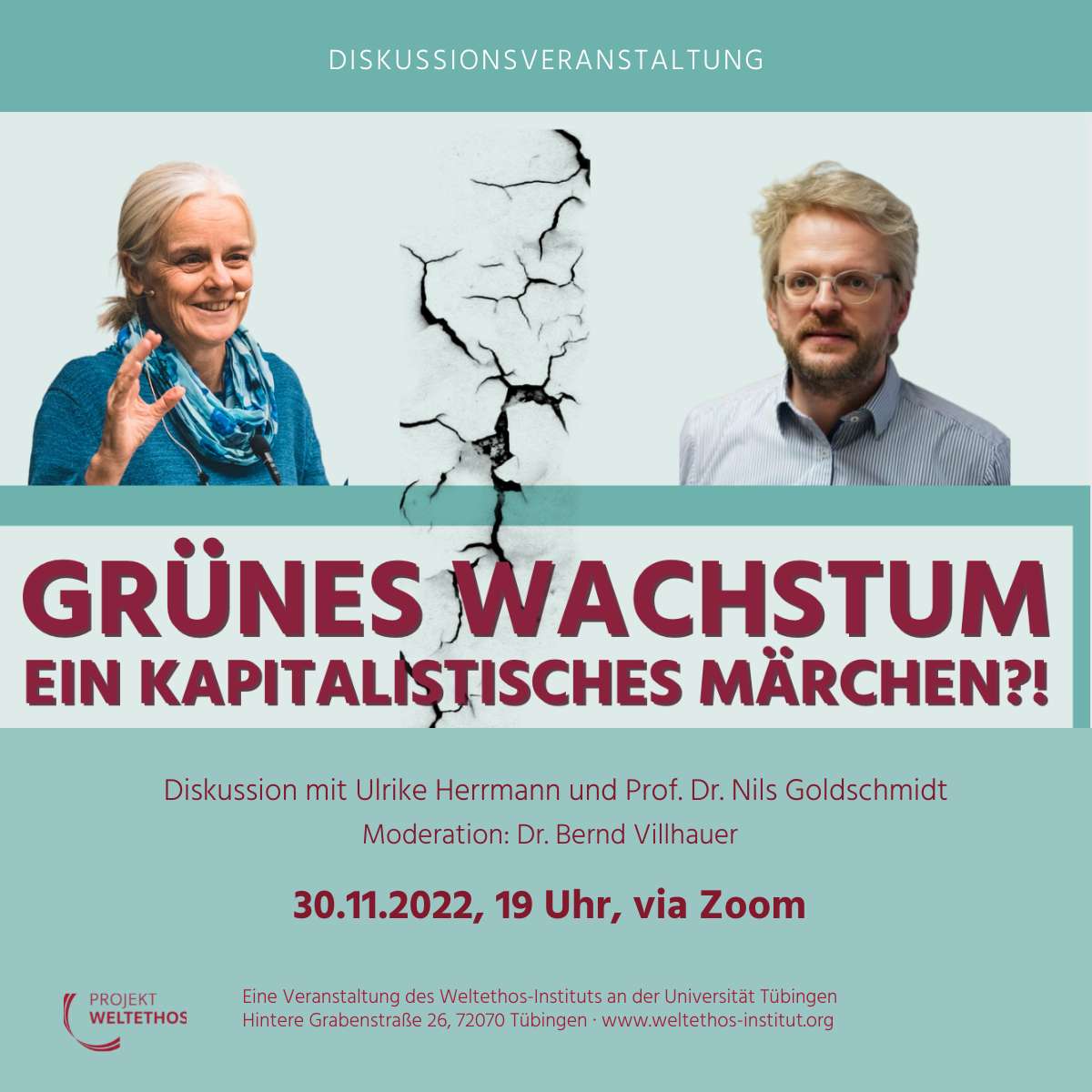 Sharepic zur Veranstaltung "Grünes Wachstum - Ein kapitalistisches Märchen?!"