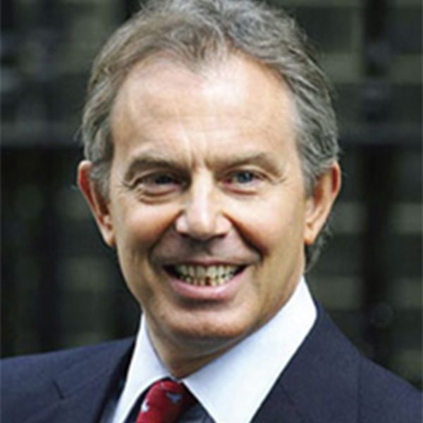 Das Bild zeigt den Englischen Premierminister 2000, Tony Blair, im Passbildformat für Weltethos-Reden.