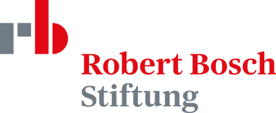 Das Bild zeigt das Logo des Worldlab Kooperationspartners Robert-Bosch-Stiftung mit Schriftzug daneben